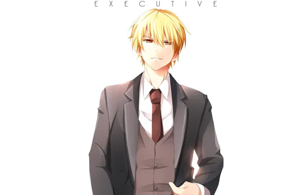 Anime, art, guy, blonde, Gilgamesh, Fate Grand Order, The destiny of a great campaign