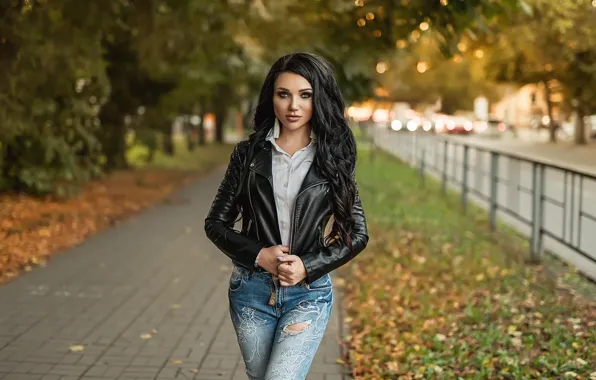 Picture Girl, jeans, brunette, A Diakov George