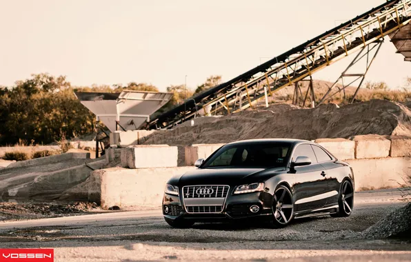 Road, the sky, bridge, audi, tuning, construction, plate, drives