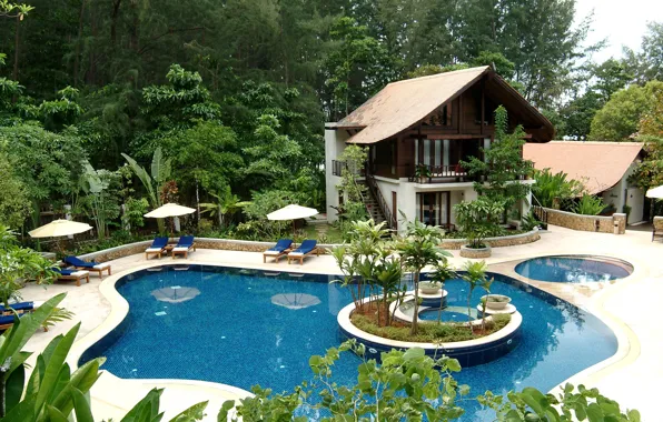 Picture home, pool, Thailand, Krabi