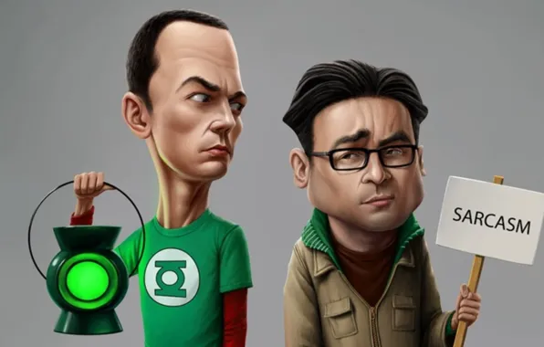 Picture lamp, The big Bang theory, The Big Bang Theory, Sheldon, Leonard, sarcasm