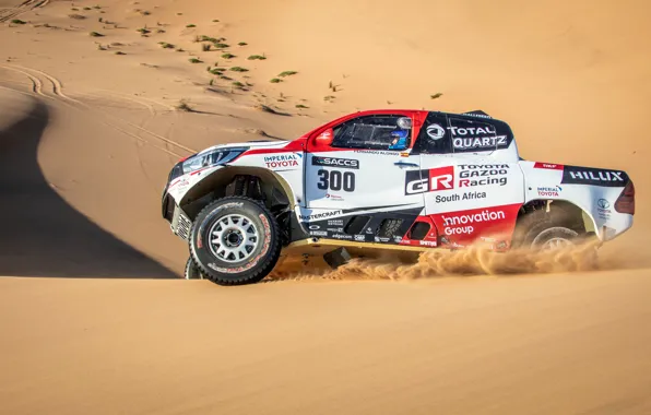 Sand, desert, Toyota, pickup, Hilux, 2019, Gazoo Racing