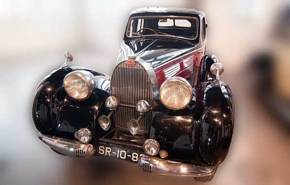 Old, retro, Bugatti, car