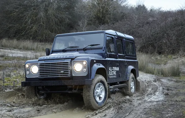 Prototype, Land Rover, the ground, Defender, 2013, All-terrain Electric Research Vehicle