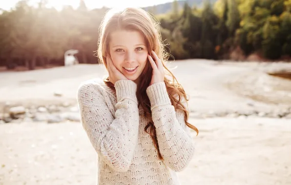 Look, girl, smile, mood, TAELOR