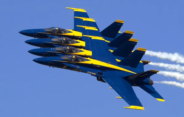 The sky, flight, the plane, fighter, a number, parade