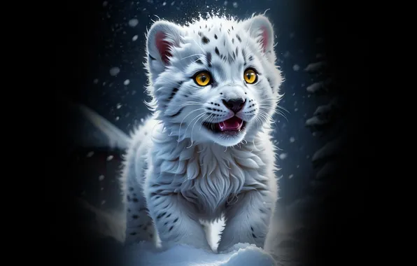 Animal, IRBIS, snow leopard, kitty