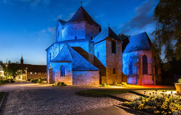 Picture France, France, Ottmarsheim, Ottmarsheim, Abbey church of Saint Peter and Paul