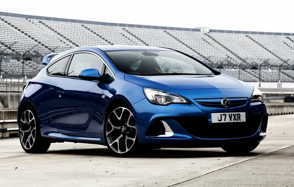 Picture blue, Opel, Vauxhall, the front, tribune, Astra, hatchback, Vauxhall