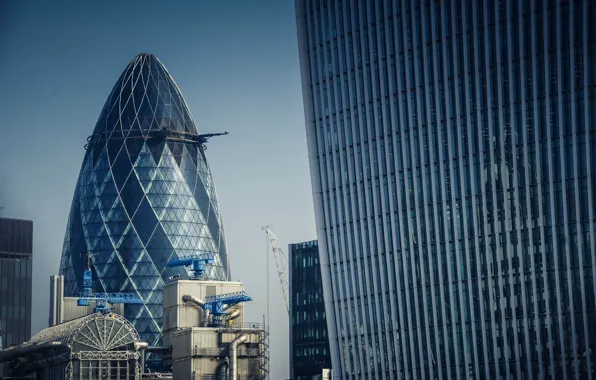 City, the city, street, view, building, England, London, cucumber
