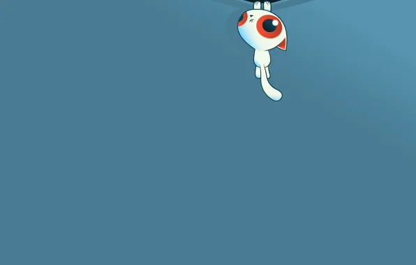 Cat, background, Minimalism, cat