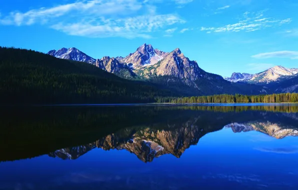 Nature, lake, hill