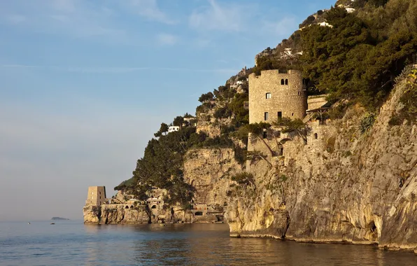 Picture nature, rock, photo, coast, Italy, Positano