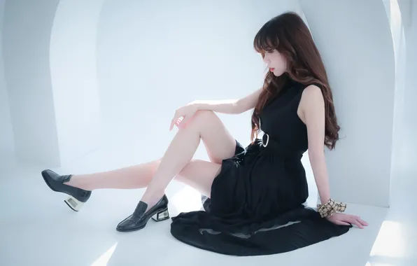 Girl, pose, Asian