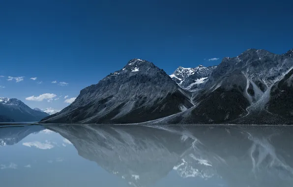 Picture landscape, mountains, lake