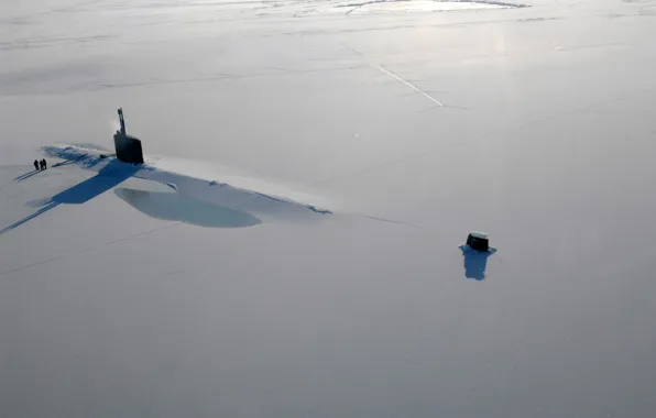 Ice, the ocean, submarine