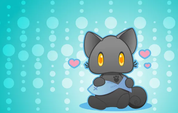 Picture anime, art, neko