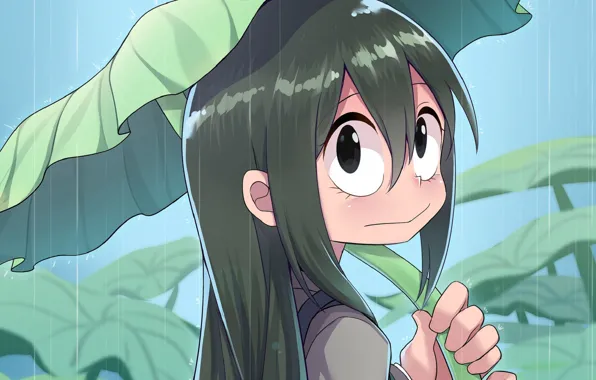 Look, girl, sheet, Boku no Hero Academy, My hero Academy, Asui Tsu