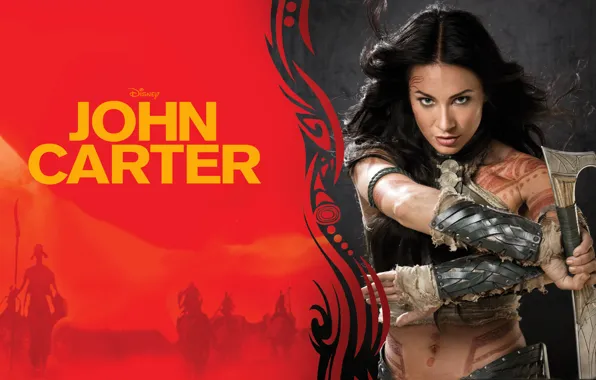 John Carter, Lynn Collins, Dejah Thoris.