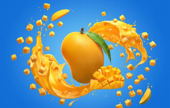 Juice, fruit, mango, the fruit, Rio Chunkies
