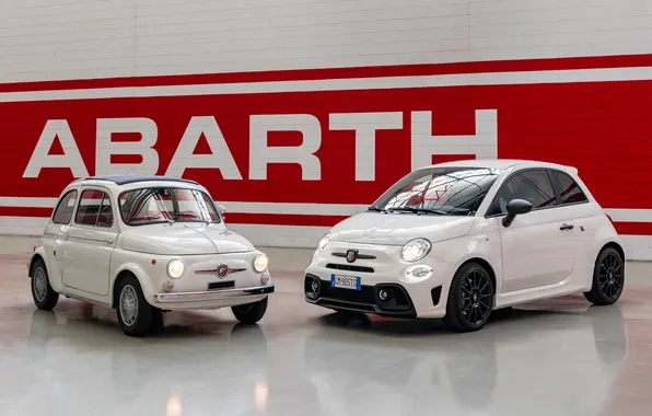 Mini, white color, Abarth, Abarth 595