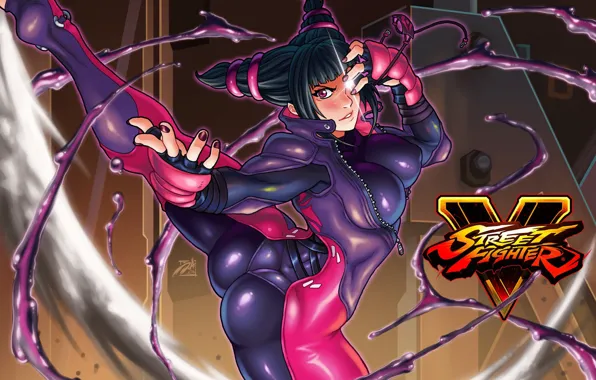 Ass, chest, girl, fighter, Street Fighter, sf5, Juri Han, juri