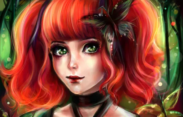 Picture hair, art, girl, art