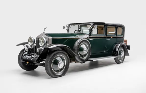 Retro, Rolls-Royce, Phantom, white background, 1927, 1927 Rolls-Royce Phantom