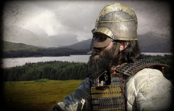 Picture nature, warrior, helmet, the Vikings
