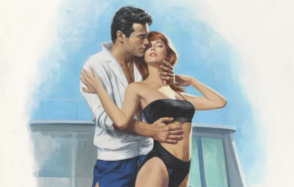 Picture figure, painting, Illustrator, Barnett Plotkin