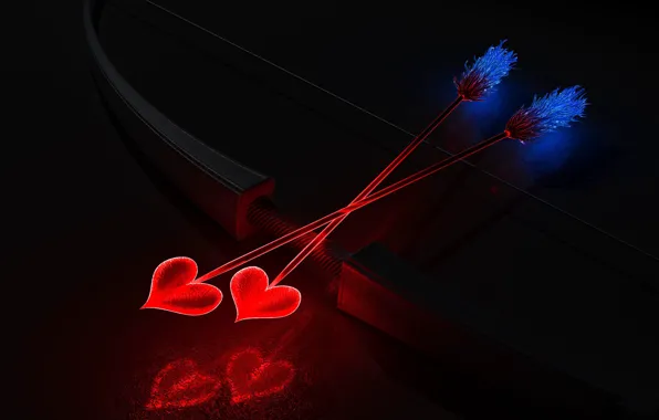 Love, heart, arrows, Cupid