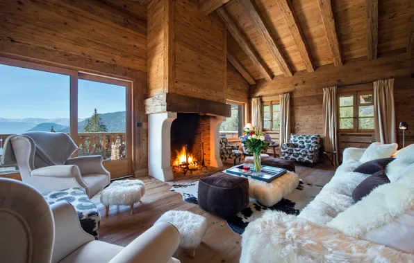 Picture interior, Switzerland, Alps, fireplace, living room, Swissalps, Tesseln