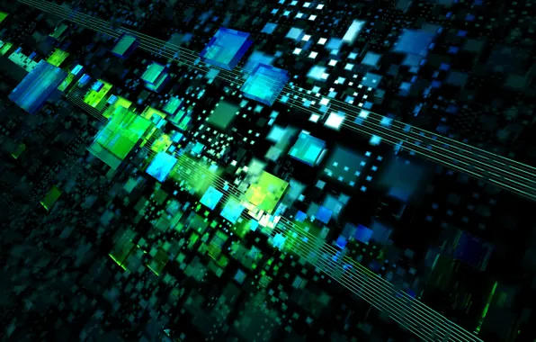 Abstraction, squares, level