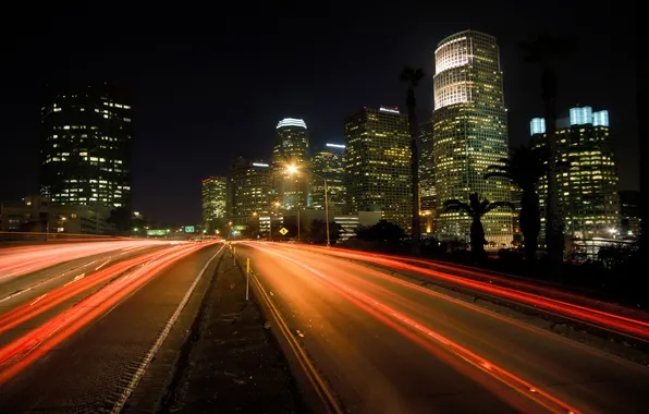 Picture road, light, night, lights, photo, city, road, home