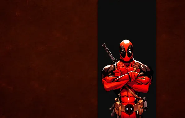 Wallpaper Red, Strip, Marvel, Deadpool, Deadpool, Comic, Wade.