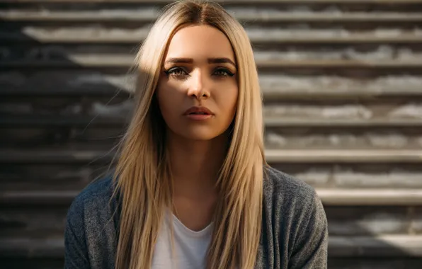Look, girl, the sun, model, portrait, makeup, Mike, hairstyle