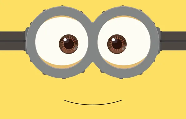 Picture fantasy, yellow, smile, Minion, goggles, by kevinconsen