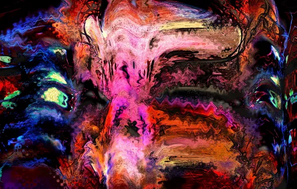Picture Abstraction, Digital Painting, Bowshock Antiphony