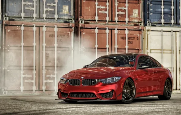 Picture red, BMW, BMW M4, Forza Motorsport 6