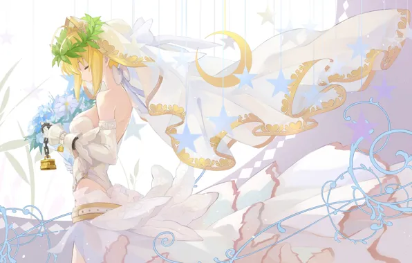 Girl, anime, the saber, Fate / Grand Order