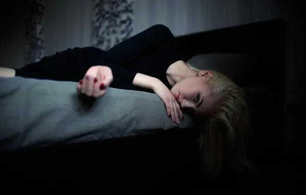 Picture look, hair, bed, Kira Night