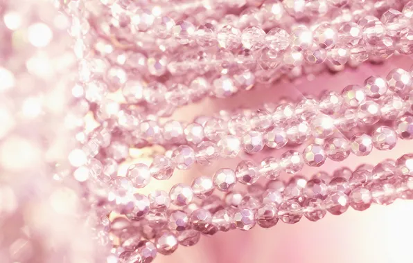 Beads, bracelet, decoration, pink, different, accessories