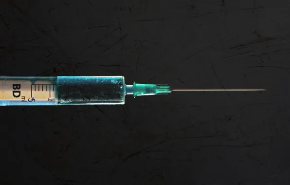 Background, needle, syringe