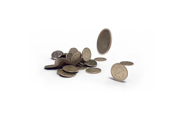 Coins, render, coins