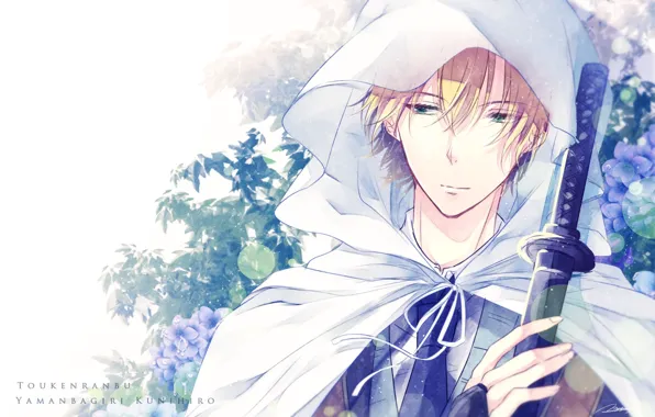 Look, anime, art, guy, touken ranbu