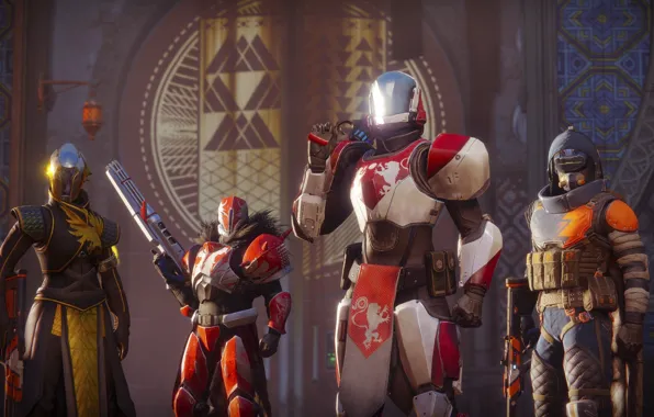 Gun, game, armor, weapon, rifle, suit, Destiny, Destiny 2
