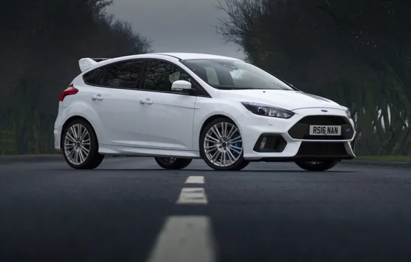Ford, Focus, White, Road, RS