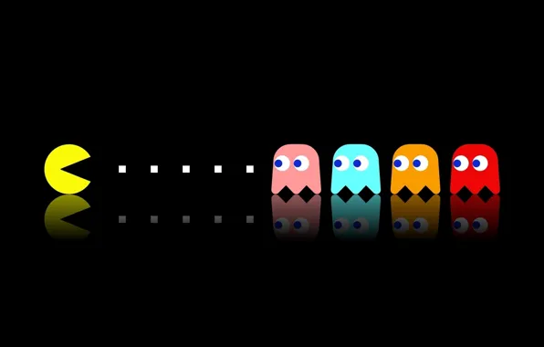 Picture background, the game, Pac Man
