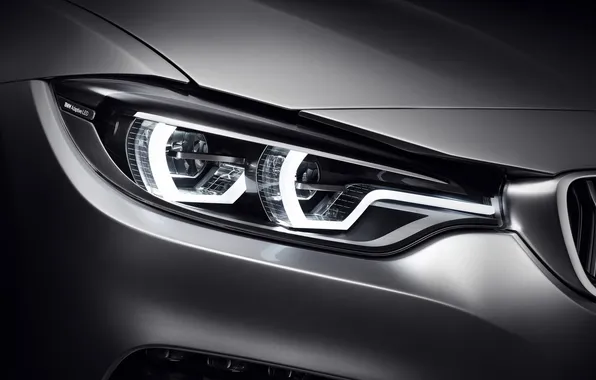 Concept, BMW, Coupe, Style, 2013, Silver, 4 series, Headlight