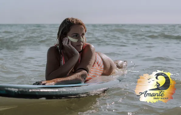 Girl, logo, board, Lover